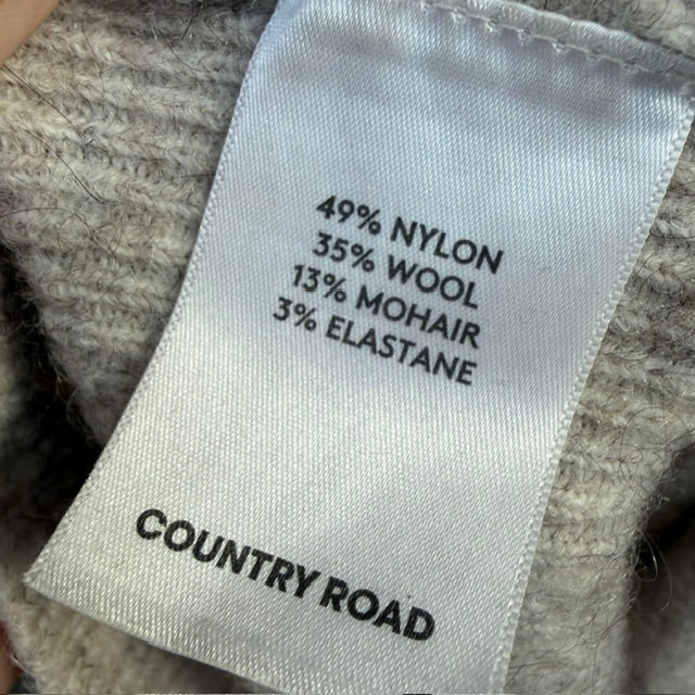 COUNTRY ROAD / wool mohair blend jumper / m (3918299379514130106)