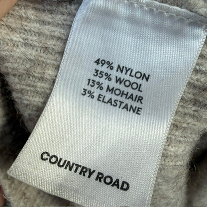 COUNTRY ROAD / wool mohair blend jumper / m (3918299379514130106)