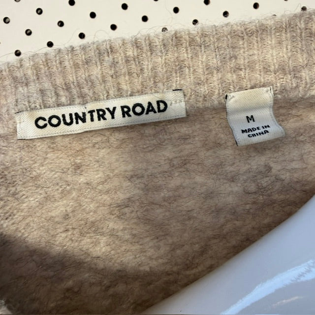 COUNTRY ROAD / wool mohair blend jumper / m (3918299385960856142)