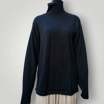 FIELDS / machine washable wool / high neck jumper / XL (3918299605700418062)