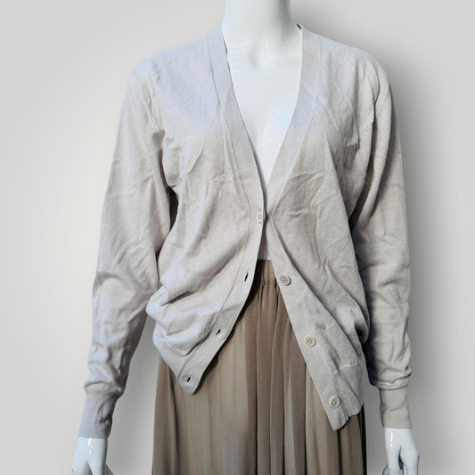 JAC + JACK / cotton cashmere cardigan / M (3918299619794753225)
