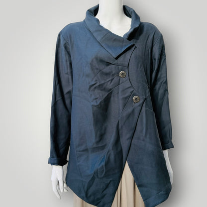 JANE DANIELS / khaki merino jacket / s / made in nz (3918299629804207286)