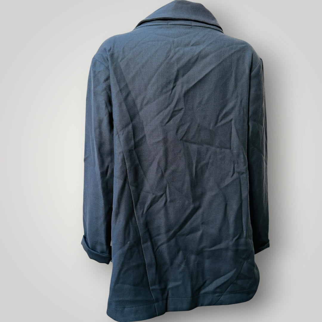 JANE DANIELS / khaki merino jacket / s / made in nz (3918299631393837843)