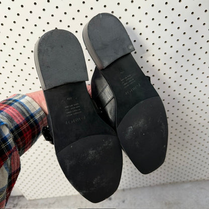Jo Mercer / slip-ons / studded strap and buckle detail / 40 (3918404404970438486)