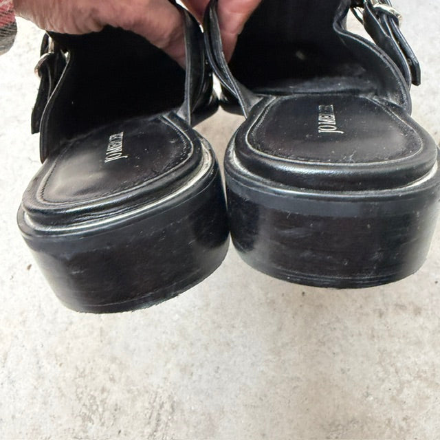 Jo Mercer / slip-ons / studded strap and buckle detail / 40 (3918404407043290719)