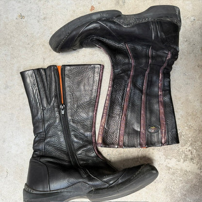 y2k vintage / EJECT / leather boots / 40 (3918404420454679601)