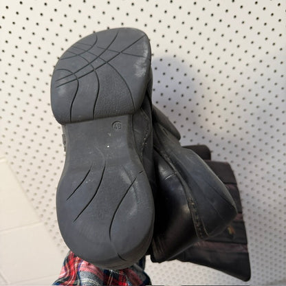 y2k vintage / EJECT / leather boots / 40 (3918404425158174599)