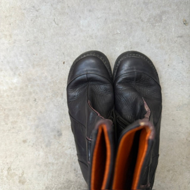 y2k vintage / EJECT / leather boots / 40 (3918404428127168517)