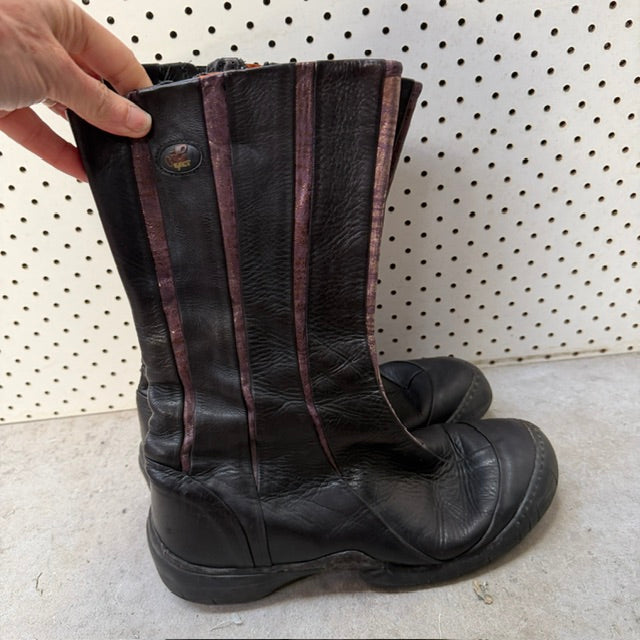 y2k vintage / EJECT / leather boots / 40 (3918404429774574027)