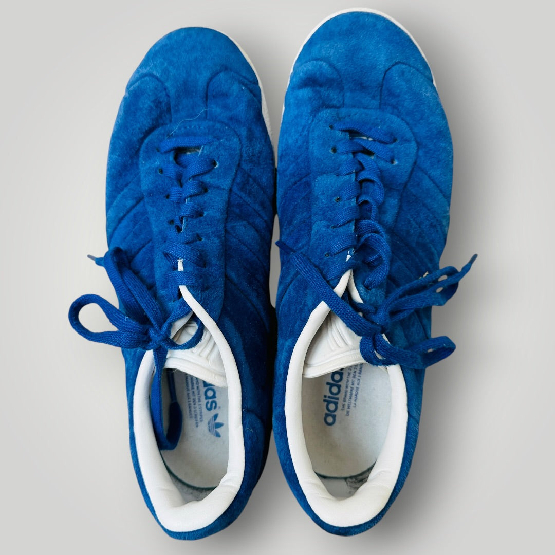 Adidas Gazelle "Stitch And Turn" / Blue leather / 38 (3918404553010924157)