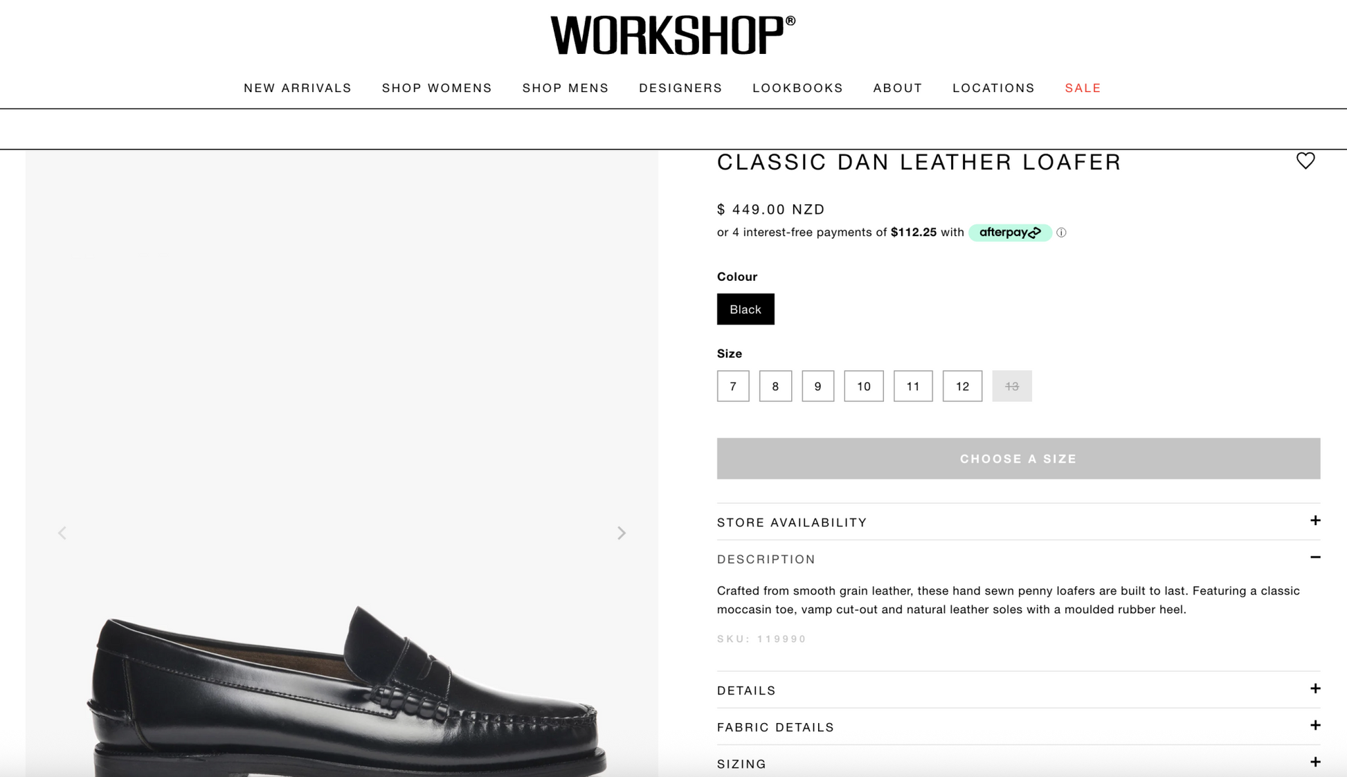 Sebago / handmade / Classic Dan penny loafer / 41.5 (3918457219821786631)