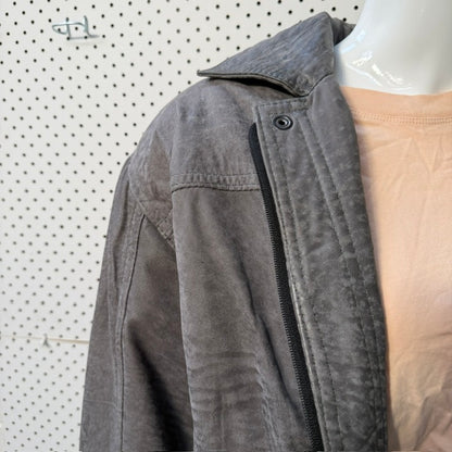 1980s vintage / LEATHER IMAGE / grey leather bomber / m / made in nz (3918464805661998387)