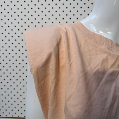 ZARA / shoulder pad crop in peach / L (3918464849794517919)