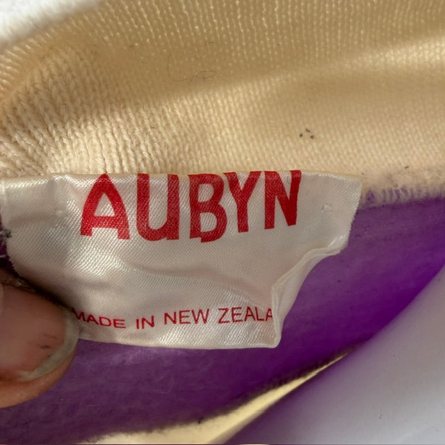 1980s vintage / AUBYN / knit top with patterns / made in nz / s (3918464869446788962)