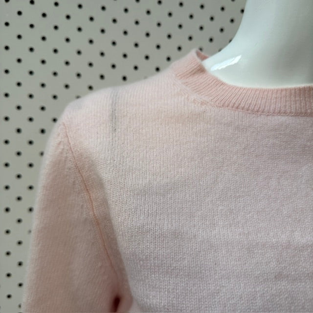 JOHN LEWIS / luxuriously soft cashmere crew neck jumper in baby pink / s (3918464926540027741)