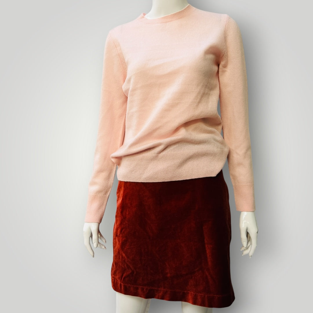 JOHN LEWIS / luxuriously soft cashmere crew neck jumper in baby pink / s (3918466212337698457)