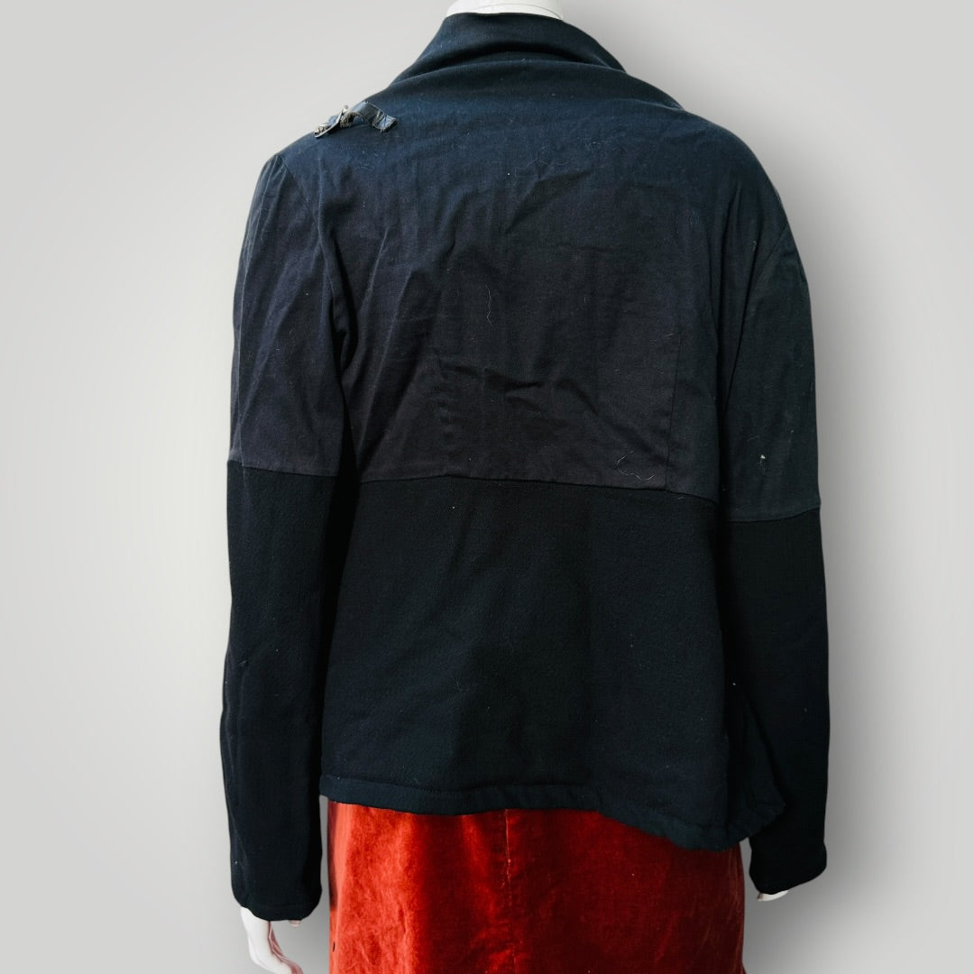 2000s nz vintage / PLUSH / funnel neck wool jacket / m (3918466273474283619)