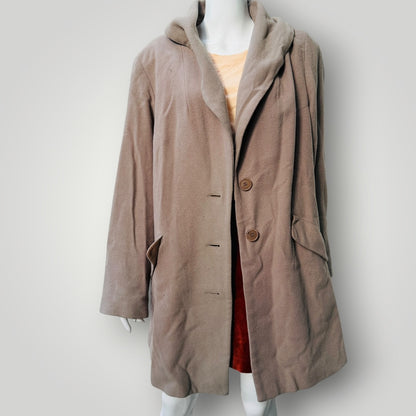 ezibuy / thick wool pea coat / 44 (3918466280797569070)