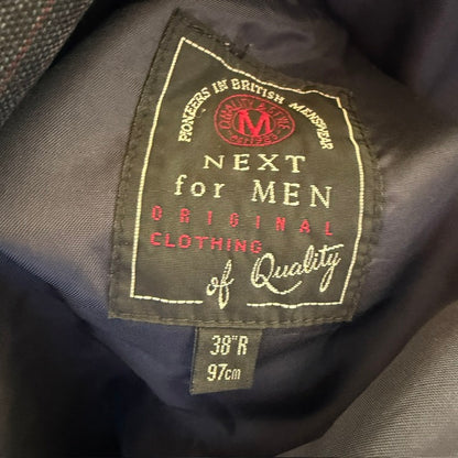 1990s vintage / NEXT / double breasted pleated pants wool suit / s/m (3918556474434225588)