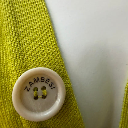 ZAMBESI / 'bobble cardi' / chartreuse merino / S (3918975122944712738)
