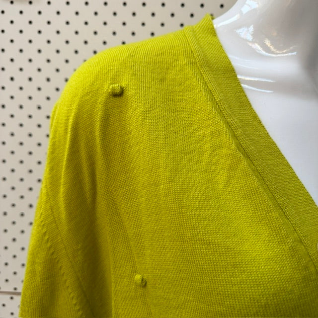 ZAMBESI / 'bobble cardi' / chartreuse merino / S (3918975124815263305)
