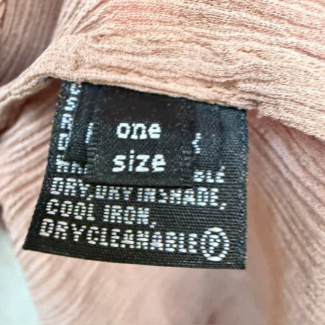 MISS CRABB / sheer brown silk loose top / one size (3918975159967247802)