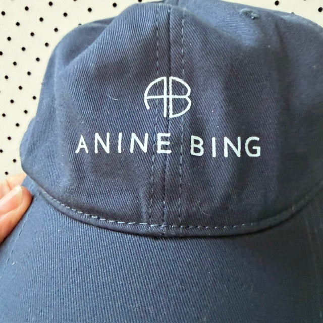 ANINE BING / blue logo baseball cap (3918975170898770417)