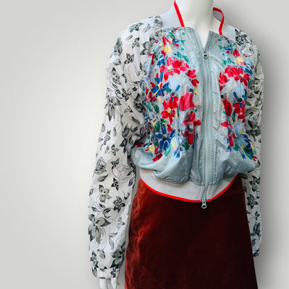 Adidas x Stella McCartney floral bomber / m (3918975325989543054)