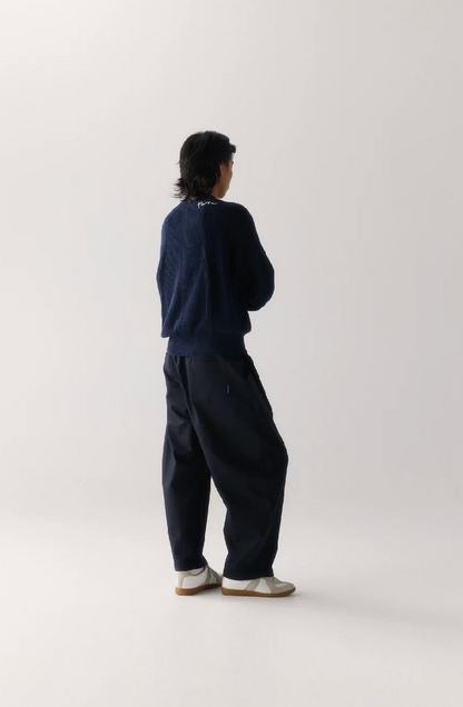 PORTER JAMES SPORTS / navy ribbed knit / XXL (3918999046749253213)