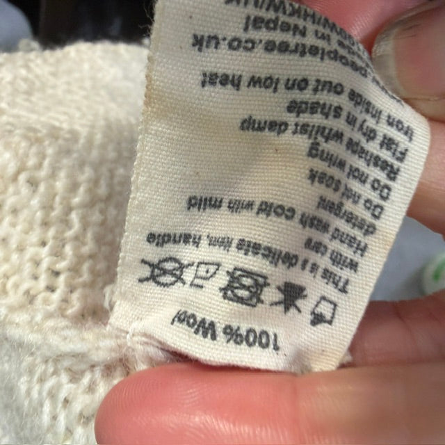 PEOPLE TREE / 100% wool hand knit / s (3919247175862824425)