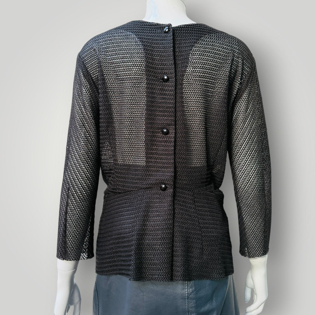 ZAMBESI / 'vintage' / reversible lace top / s (3919247850332419452)