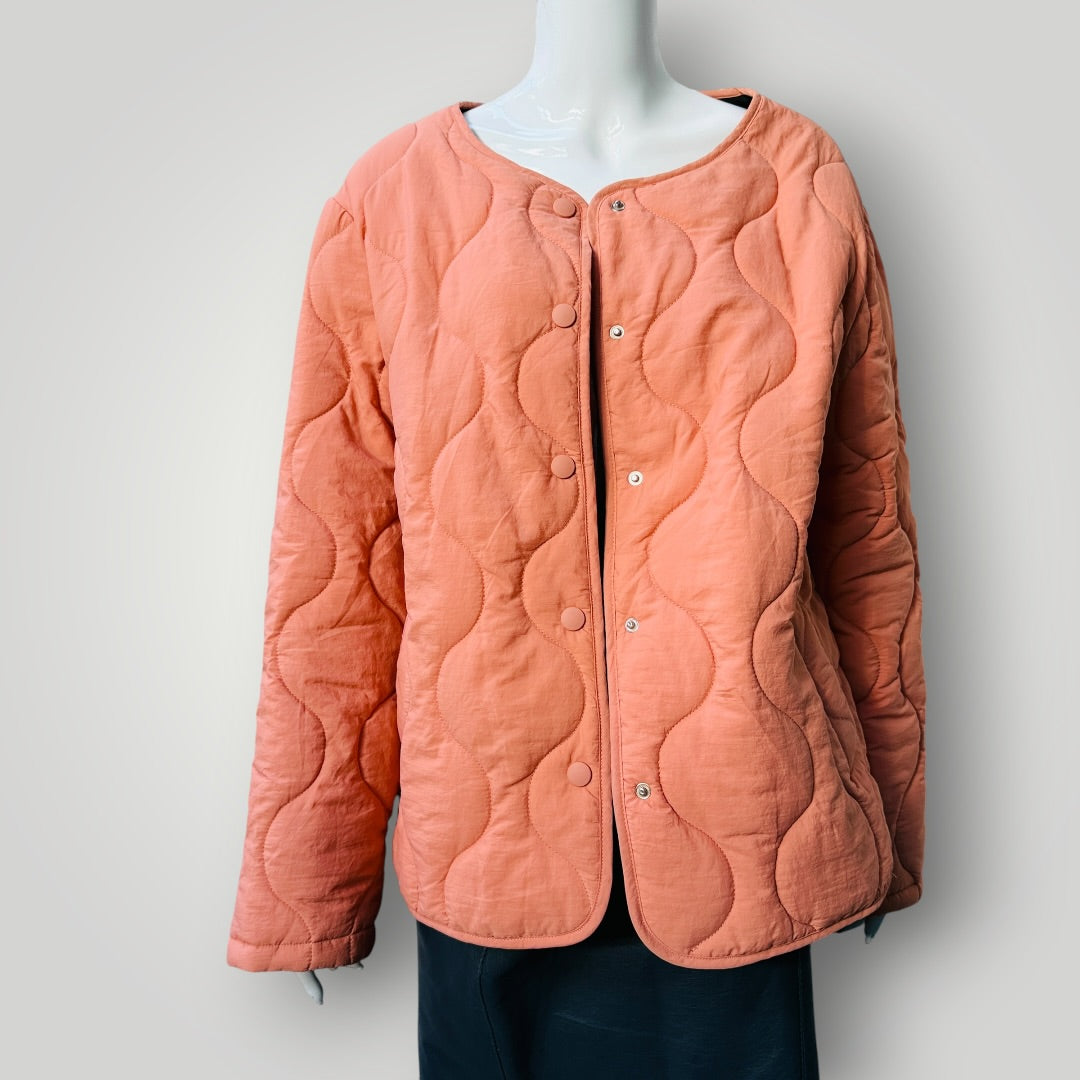OASIS / quilted jacket / apricot / L (3919247868988042318)