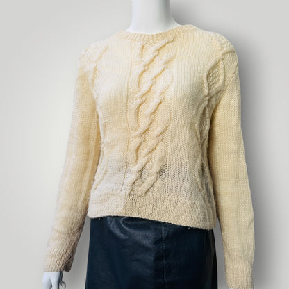 PEOPLE TREE / 100% wool hand knit / s (3919247887887288981)
