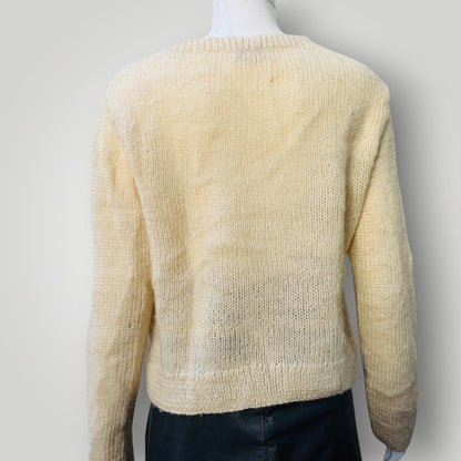 PEOPLE TREE / 100% wool hand knit / s (3919247890378228718)