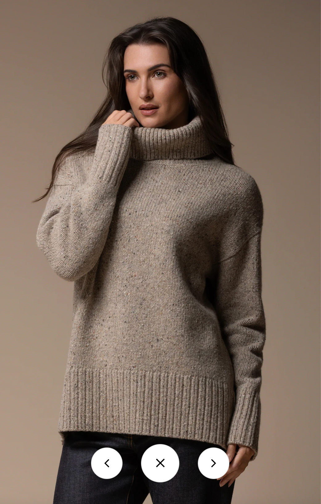 ALCHEMY / merino alpaca roll neck jumper / s (3919252372361482080)