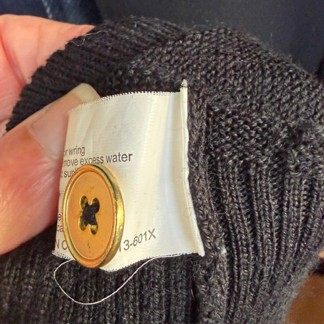 KATE SYLVESTER / epaulet merino cardigan / s (3919490261090841607)