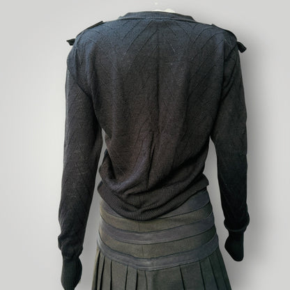 KATE SYLVESTER / epaulet merino cardigan / s (3919490784676885639)