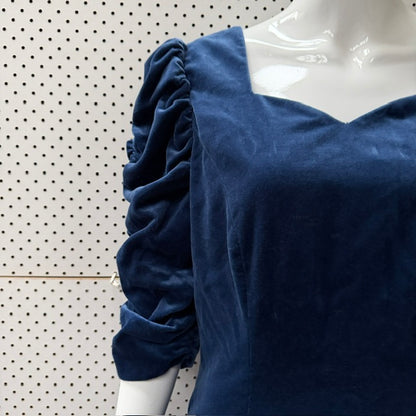 1990s nz vintage / velvet ball dress / s (3919577313227987245)