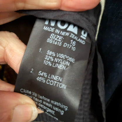 NOM*D / linen mix dress or jacket / 16 (3919577361069063889)