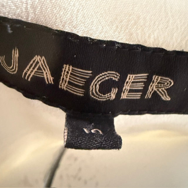 JAEGER / silk shirt dress / 14 (3919577381062830060)