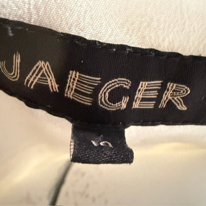 JAEGER / silk shirt dress / 14 (3919577381062830060)