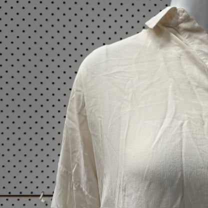 JAEGER / silk shirt dress / 14 (3919577382714017288)