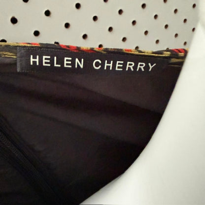 2000s nz vintage / HELEN CHERRY / silk dress / s (3919577420067927514)