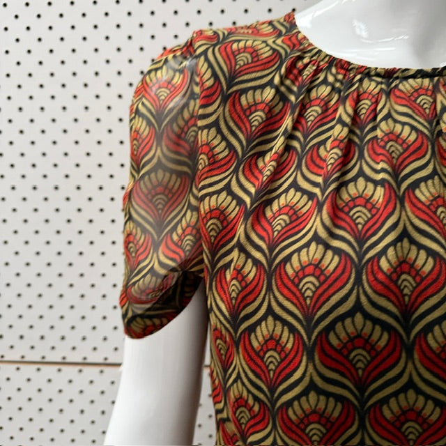 2000s nz vintage / HELEN CHERRY / silk dress / s (3919577421618920490)