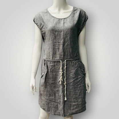 CITTA / linen dress / s (3919579025635491212)