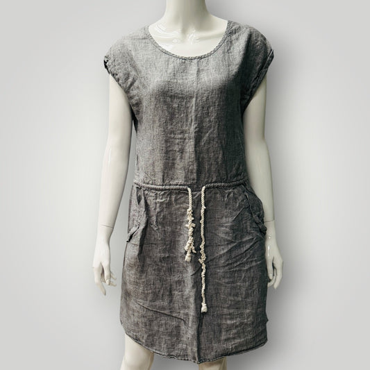CITTA / linen dress / s (3919579025635491212)