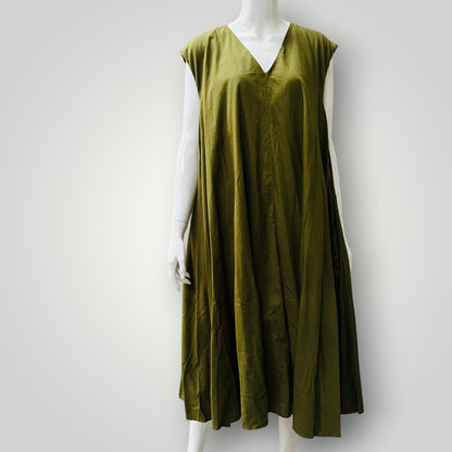 KOWTOW / notebook dress / moss green / m (3919579041196652163)