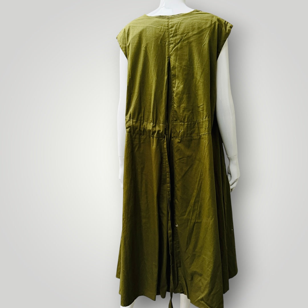 KOWTOW / notebook dress / moss green / m (3919579042560519143)