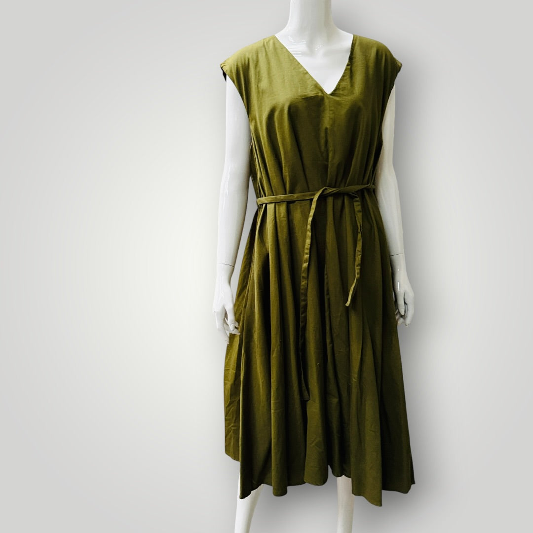 KOWTOW / notebook dress / moss green / m (3919579045700047710)