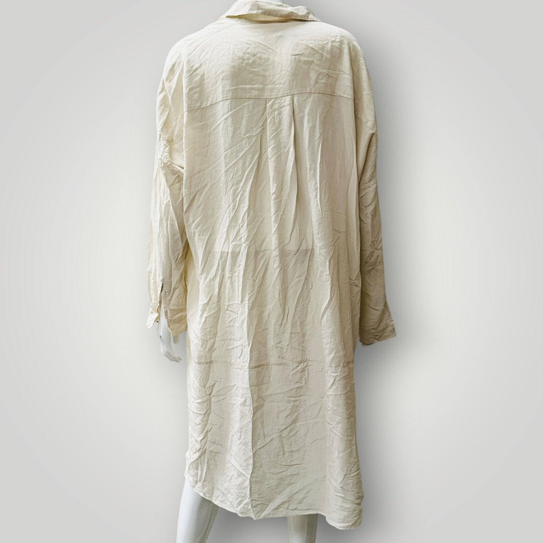 JAEGER / silk shirt dress / 14 (3919579048917444531)